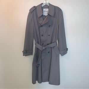 London Fog Women's Trench Coat Grey L